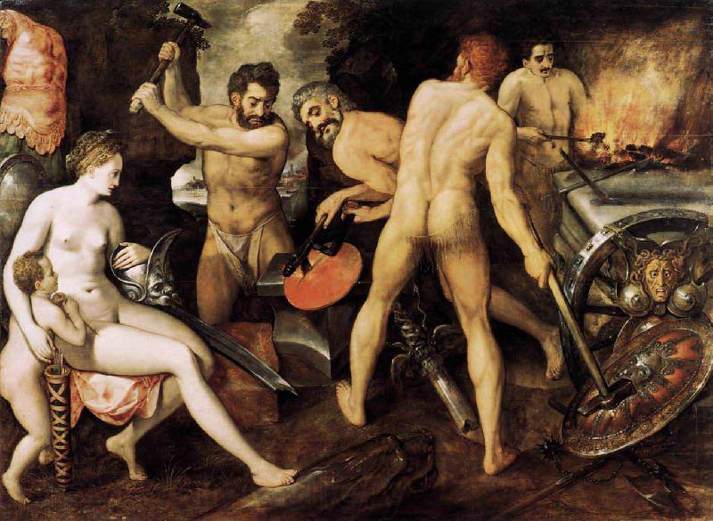 Frans Floris de Vriendt Venus at Vulcans Forge Spain oil painting art